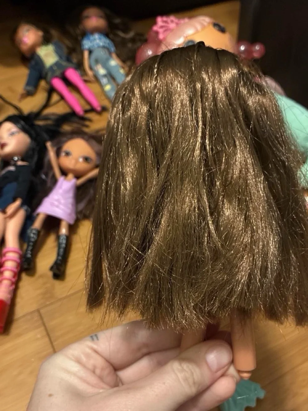 Fashion Play Doll in Turquoise Dress with Brown Hair